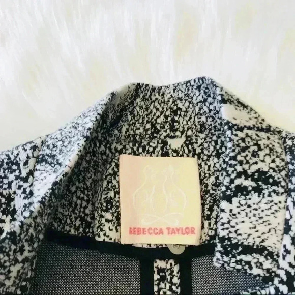Rebecca Taylor Blazer Jacket Sweater Style Sz 2 - Picture 7 of 8